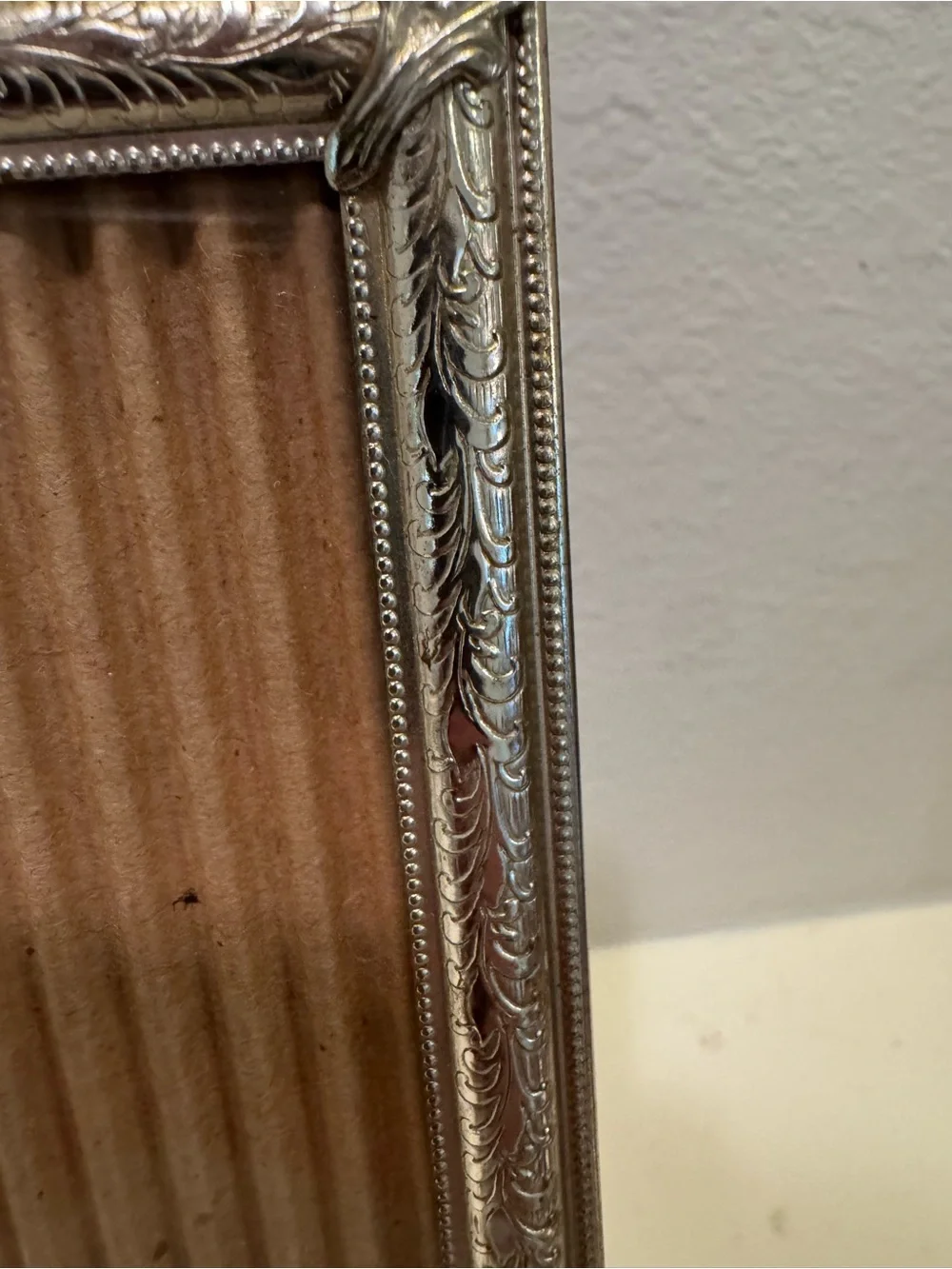 Vintage Antique Style Silver Tone 8x10 Picture Frame